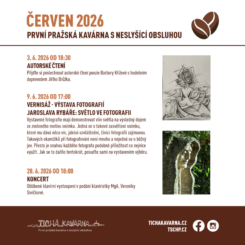 Tichá kavárna program červen 2026