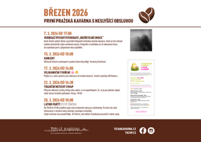 Program kavárny na březen 2026