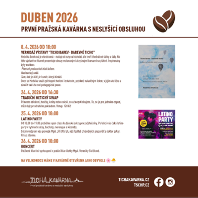Program kavárny na duben 2026