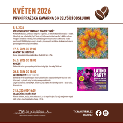 Květnový program Tiché kavárny