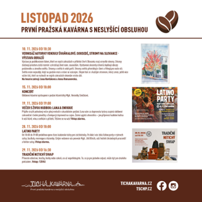 Listopadový program Tiché kavárny