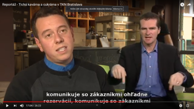 Reportáž o Tiché kavárně a cukrárně v TKN Bratislava