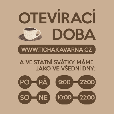 Tichá kavárna má o svátcích otevřeno