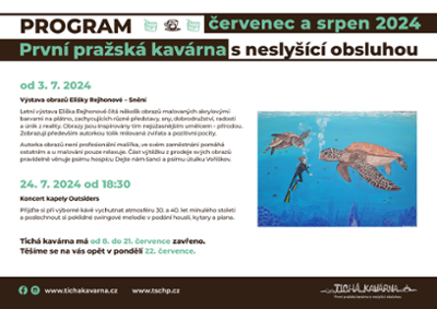 Program kavárny v létě